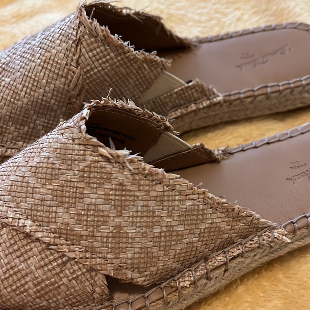 Universal Thread Rattan Platform Sandals Size 7 - Picture 3 of 3